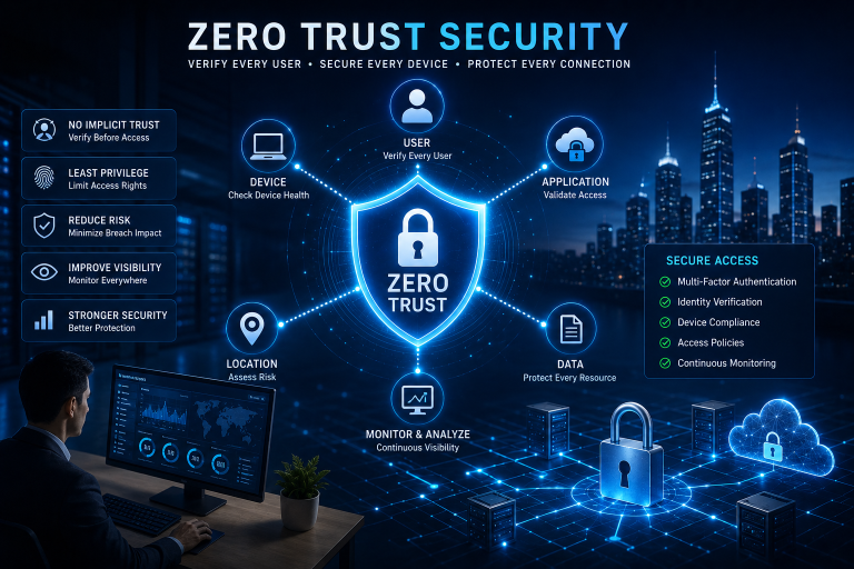 Zero Trust Network Security: How Modern Enterprises Can Secure Every User, Device, and Connection